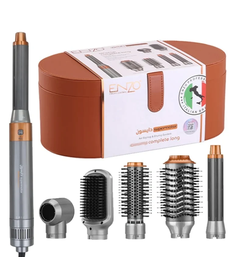 Brown ENZO EN-4133 6-in-1 Hair Styling Set (1500W), product gallery view 1