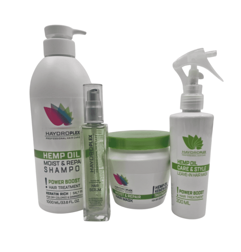 Hydroplex HEMP Oil Hair Care Set for Dry & Frizzy Hair