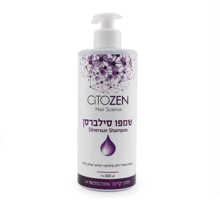Citozen Silver Shampoo for Blonde & Colored Hair (500 ml, sulfate-free)