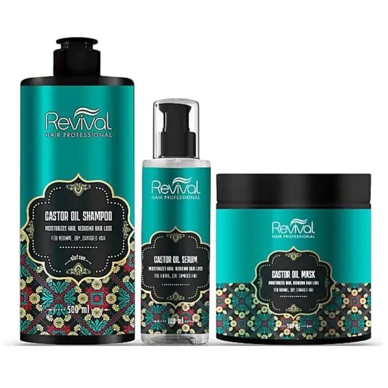 REVIVAL Castor Oil Hair Care Set (Shampoo, Mask & Serum)