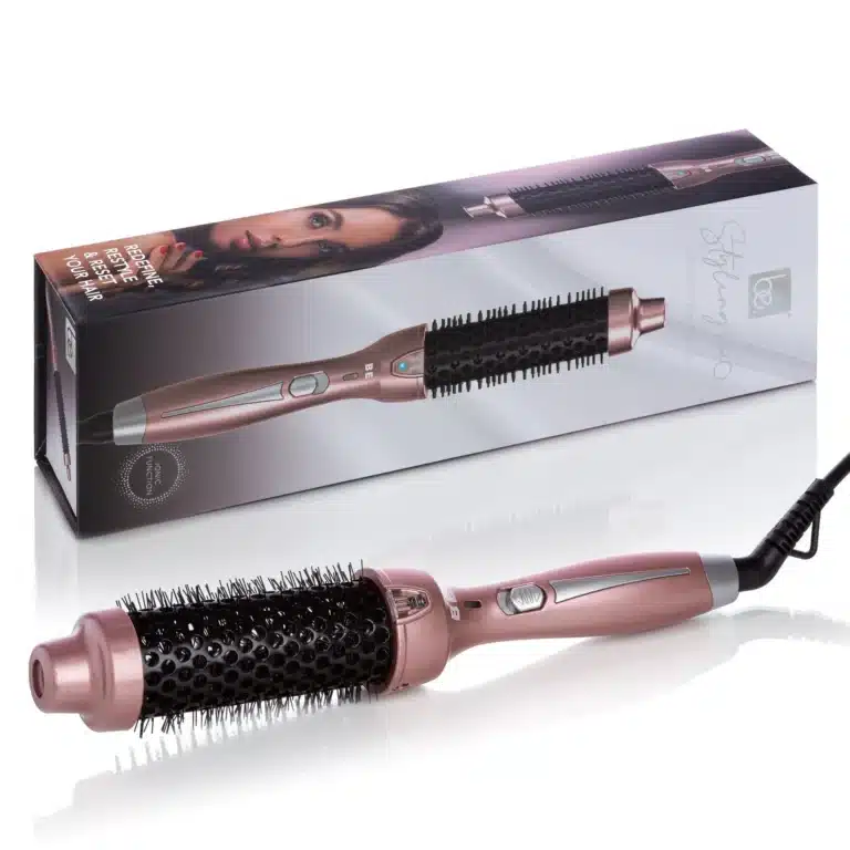 BE HotStyler Ionic Hair Styling Brush - Rose Gold/Black